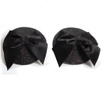 BIJOUX - BURLESQUE SHINY NIPPLE COVERS WITH BOW - Amore24