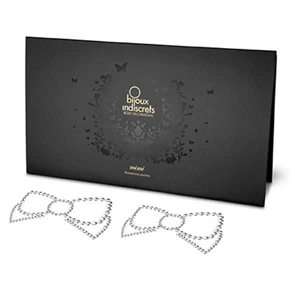 BIJOUX - MIMI BOW SILVER NIPPLE COVERS - Amore24