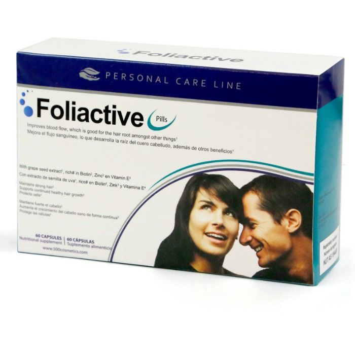 500 COSMETICS - FOLIACTIVE PILLS FOOD SUPPLEMENT HAIR LOSS - Amore24
