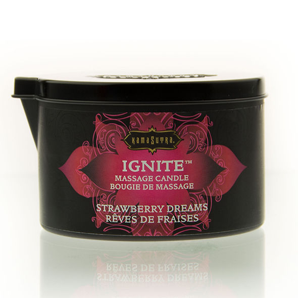 KAMASUTRA - STRAWBERRY DREAMS MASSAGE CANDLE 170 GR - Amore24