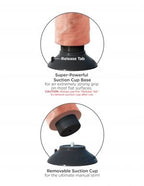 KING COCK - 20.32 CM VIBRATING COCK FLESH - Amore24