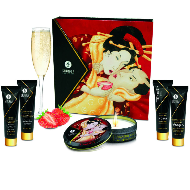 SHUNGA - SECRET GEISHA STRAWBERRIES AND CAVA KIT - Amore24