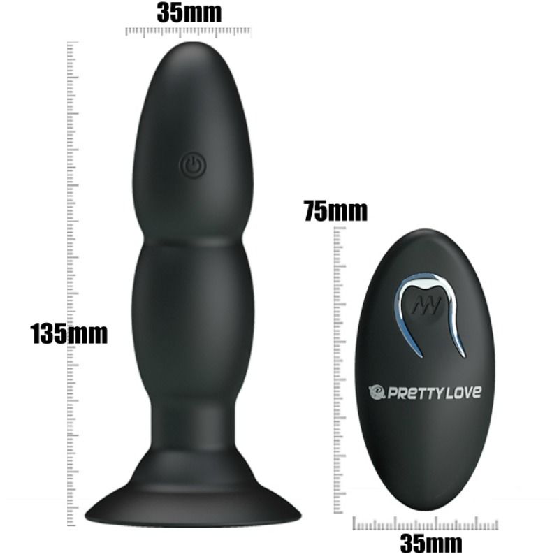 PRETTY LOVE - PLUG VIBRATOR AND ROTATION BY REMOTE CONTROL - Amore24