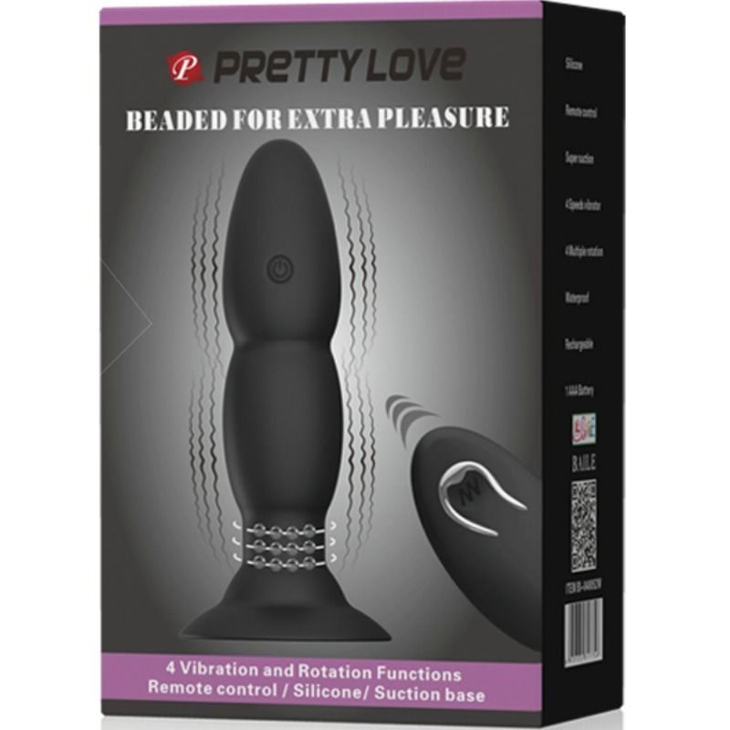 PRETTY LOVE - PLUG VIBRATOR AND ROTATION BY REMOTE CONTROL - Amore24