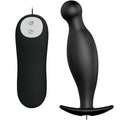 PRETTY LOVE - SILICONE ANAL PLUG 12 VIBRATION MODES BLACK - Amore24