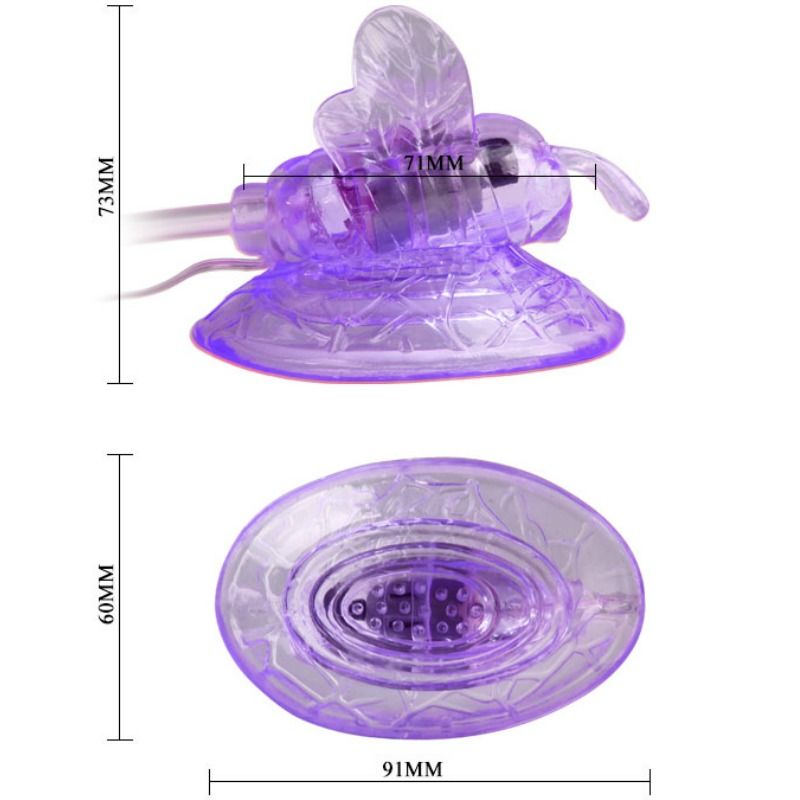 BAILE - LILAC CLITORIS STIMULATION VIBRATING BUTTERFLY - Amore24