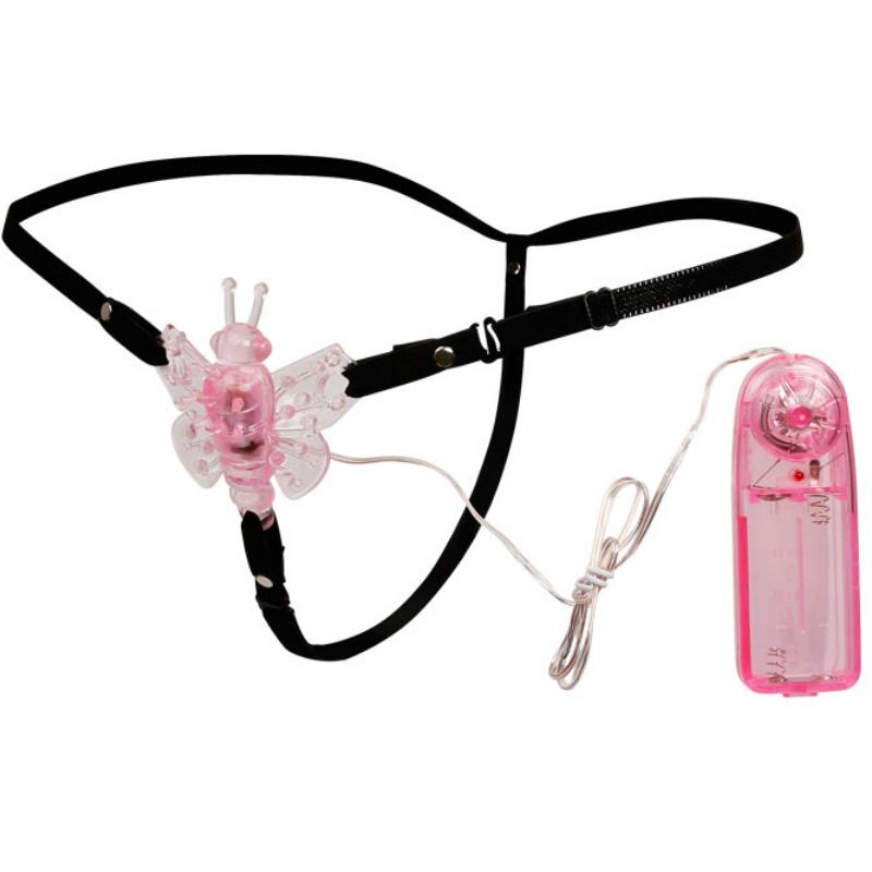 BAILE - HARNESS WITH MULTIVESPEED VIBRATING BUTTERFLY - Amore24