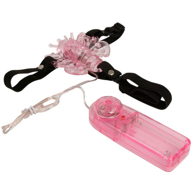 BAILE - HARNESS WITH MULTIVESPEED VIBRATING BUTTERFLY - Amore24