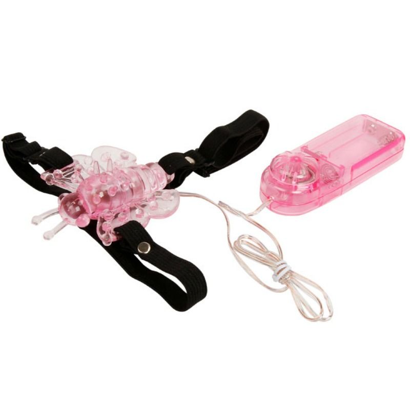 BAILE - HARNESS WITH MULTIVESPEED VIBRATING BUTTERFLY - Amore24