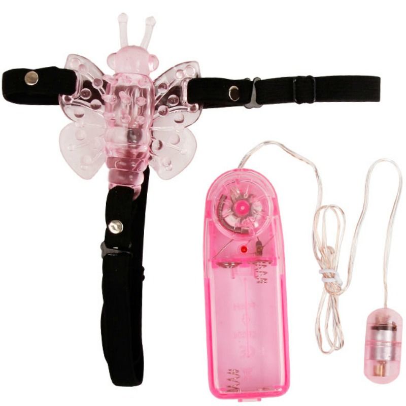 BAILE - HARNESS WITH MULTIVESPEED VIBRATING BUTTERFLY - Amore24