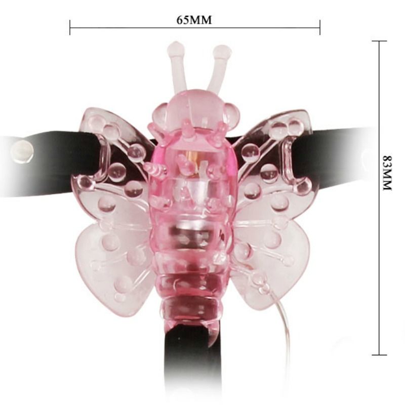 BAILE - HARNESS WITH MULTIVESPEED VIBRATING BUTTERFLY - Amore24