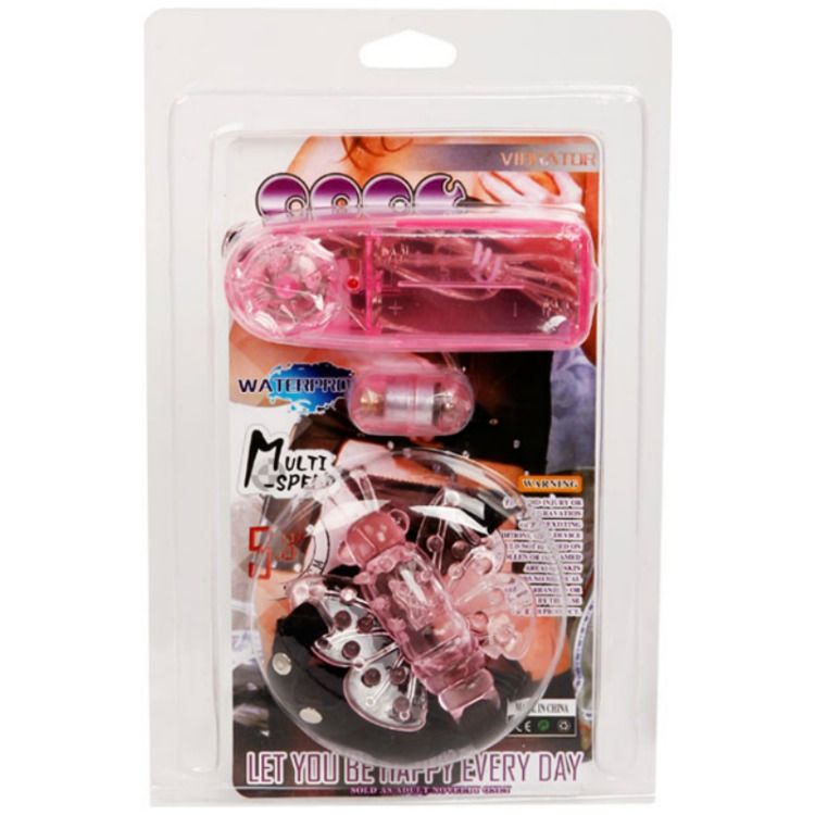 BAILE - HARNESS WITH MULTIVESPEED VIBRATING BUTTERFLY - Amore24