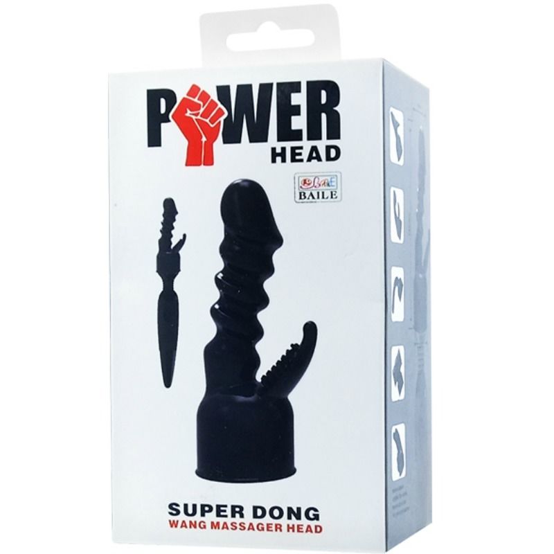BAILE - POWER HEAD INTERCHANGEABLE HEAD FOR INTERNAL AND CLITORIS STIMULATION - Amore24