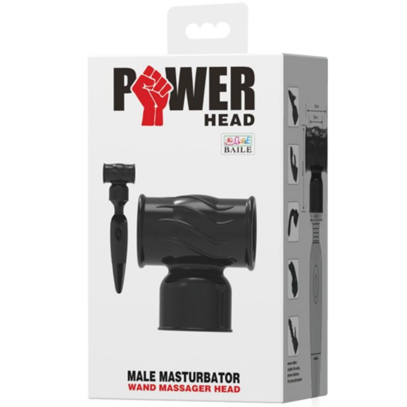 BAILE - POWER HEAD INTERCHANGEABLE HEAD FOR MALE MASSAGER - Amore24