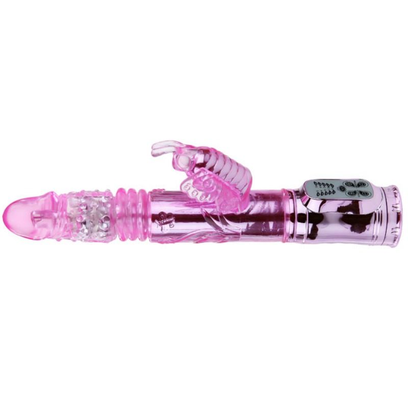 BAILE - RECHARGEABLE VIBRATOR WITH ROTATION AND THROBBING BUTTERF STIMULATOR - Amore24