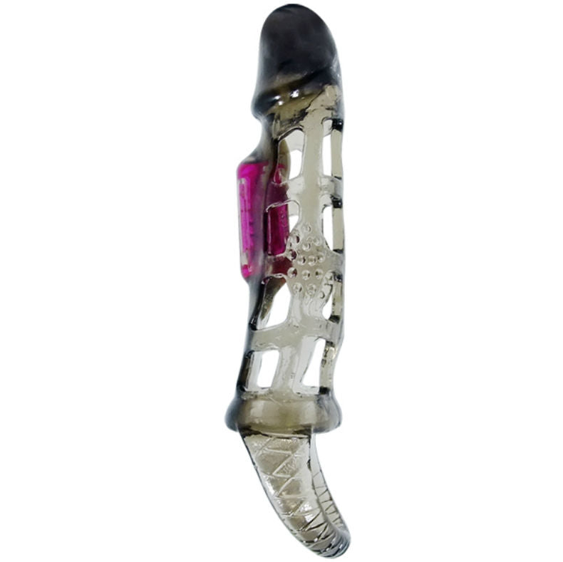 BAILE - PENIS EXTENSION SLEEVE WITH VIBRATION AND STRAP 13.5 CM - Amore24