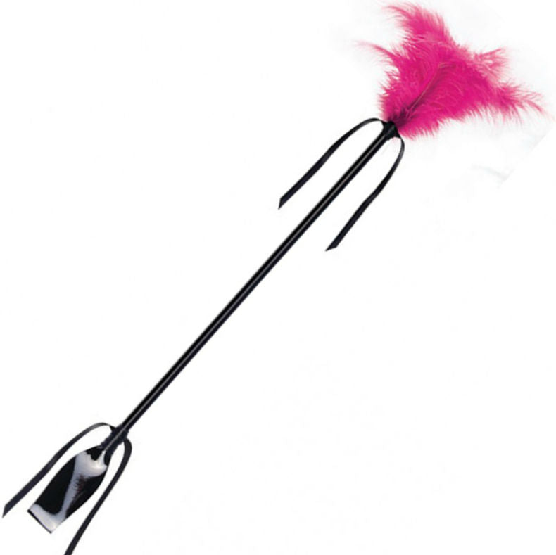 SECRETPLAY - BLACK AND FUCHSIA WHIP & FEATHER - Amore24