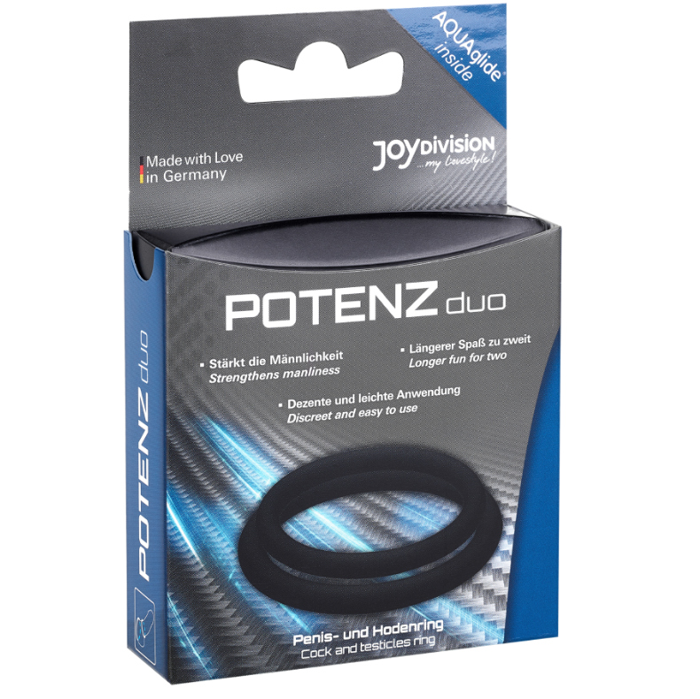 JOYDIVISION POTENZDUO - BLACK RINGS - M - Amore24