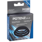 JOYDIVISION POTENZDUO - PLUS 3 BLACK RINGS SET - S, M, L - Amore24