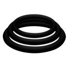 JOYDIVISION POTENZDUO - PLUS 3 BLACK RINGS SET - S, M, L - Amore24