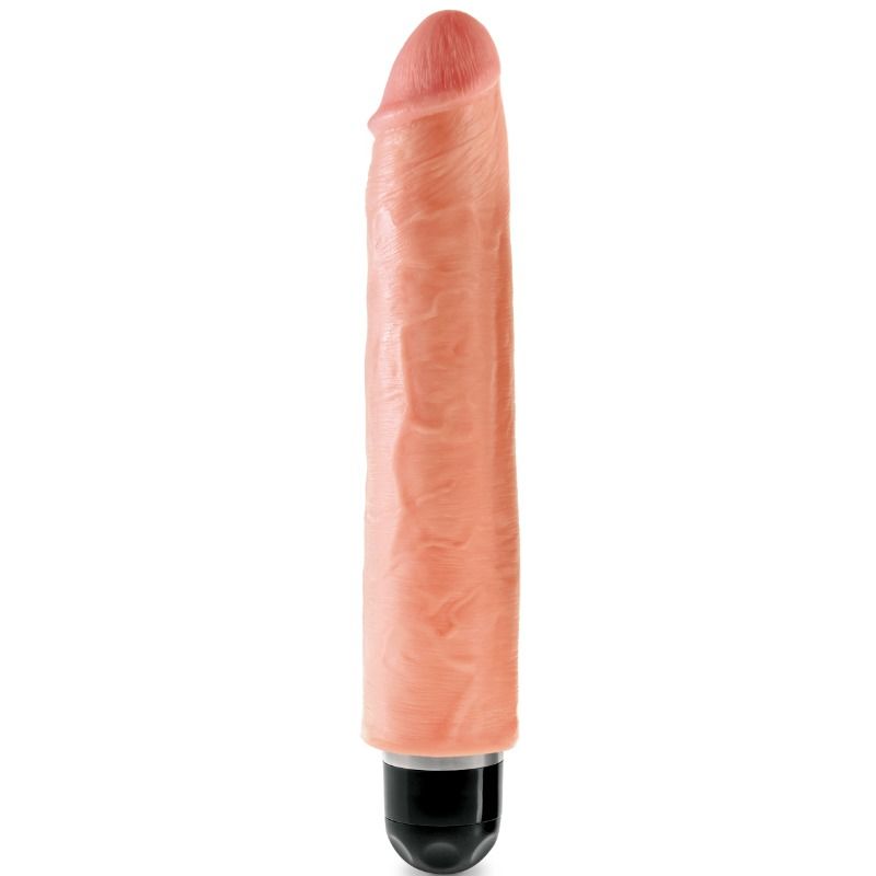 KING COCK - 25.4 CM VIBRATING STIFFY FLESH - Amore24