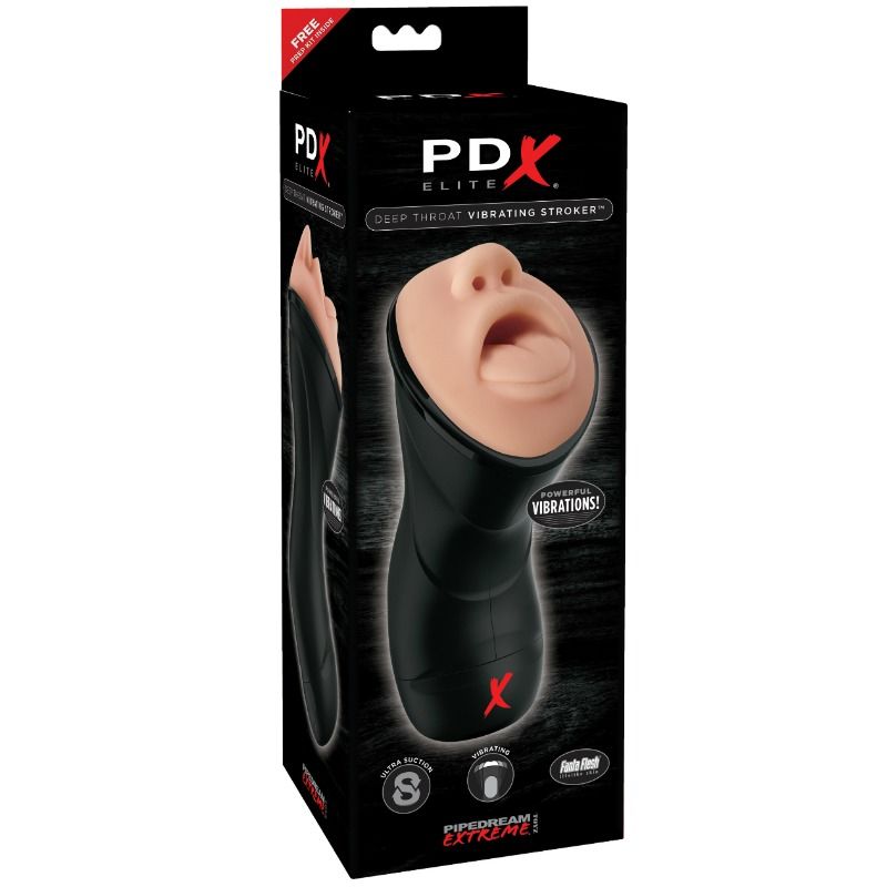 PDX ELITE - DEEP THROAT VIBRATING STROKER - Amore24