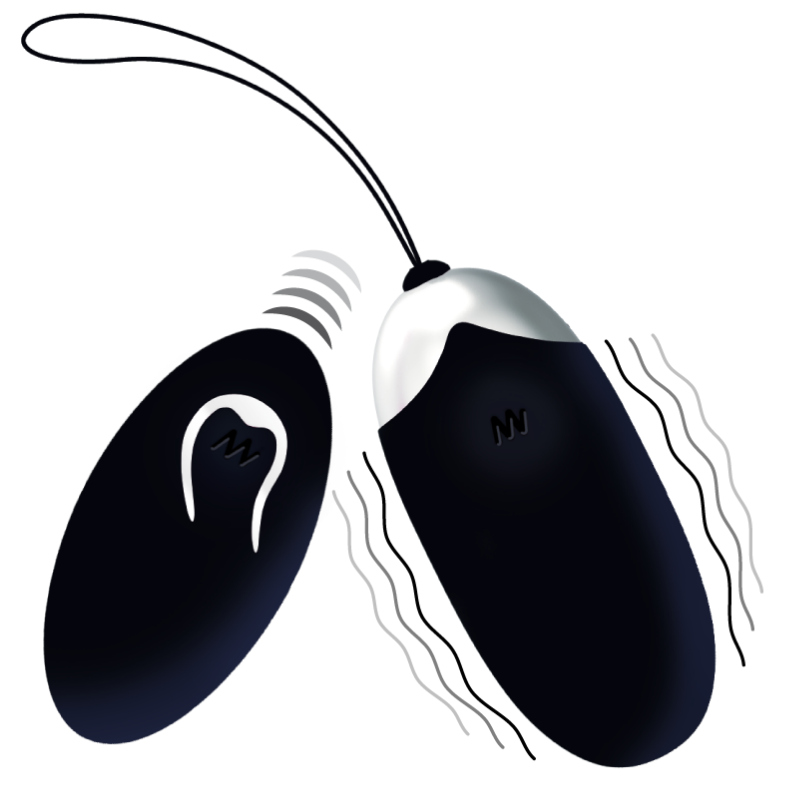 INTENSE - FLIPPY II VIBRATING EGG WITH REMOTE CONTROL BLACK - Amore24