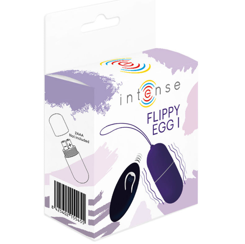 INTENSE - FLIPPY I VIBRATING EGG WITH REMOTE CONTROL PURPLE - Amore24
