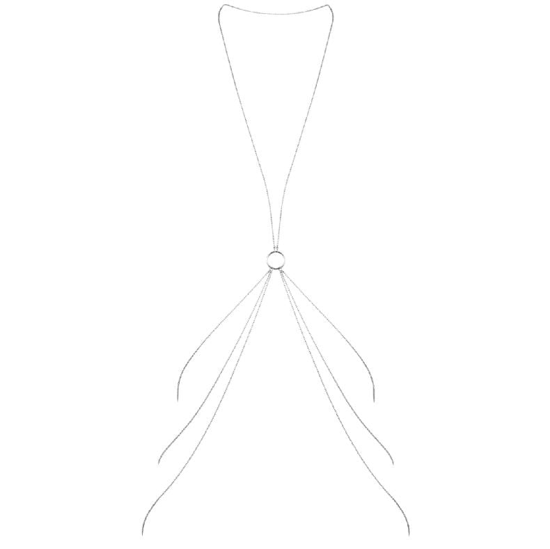 BIJOUX - MAGNIFIQUE METAL CHAINS FOR THE BODY 8 SILVER - Amore24