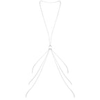 BIJOUX - MAGNIFIQUE METAL CHAINS FOR THE BODY 8 SILVER - Amore24