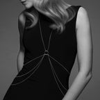 BIJOUX - MAGNIFIQUE METAL CHAINS FOR THE BODY 8 SILVER - Amore24