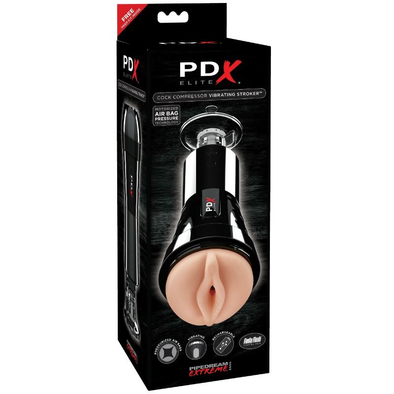 PDX ELITE - COCK COMPRESSOR VIBRATING STROKER - Amore24
