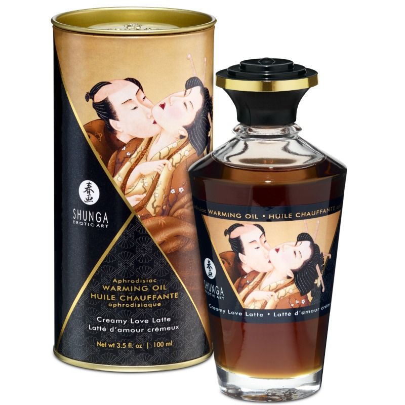 SHUNGA - COFFEE FLAVOR HEAT EFFECT MASSAGE OIL 100 ML - Amore24