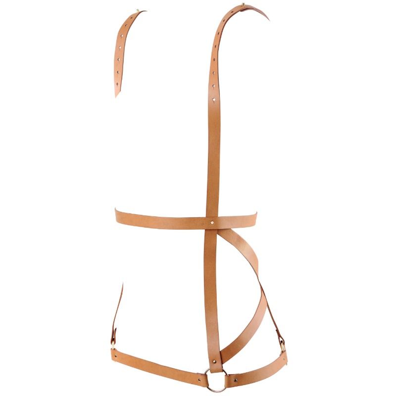 BIJOUX - INDISCRETS MAZE HARNESS DRESS SHAPE BROWN - Amore24