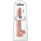 KING COCK - DILDO WITH BALLS 35.6 CM FLESH - Amore24