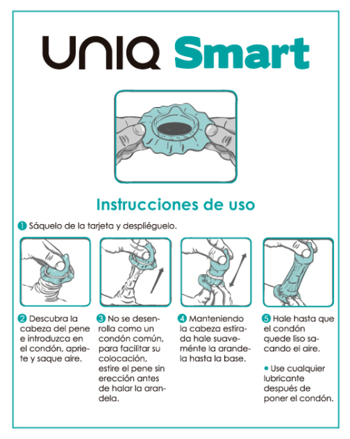 UNIQ - SMART LATEX FREE PRE - ERECTION CONDOMS 3 UNITS - Amore24