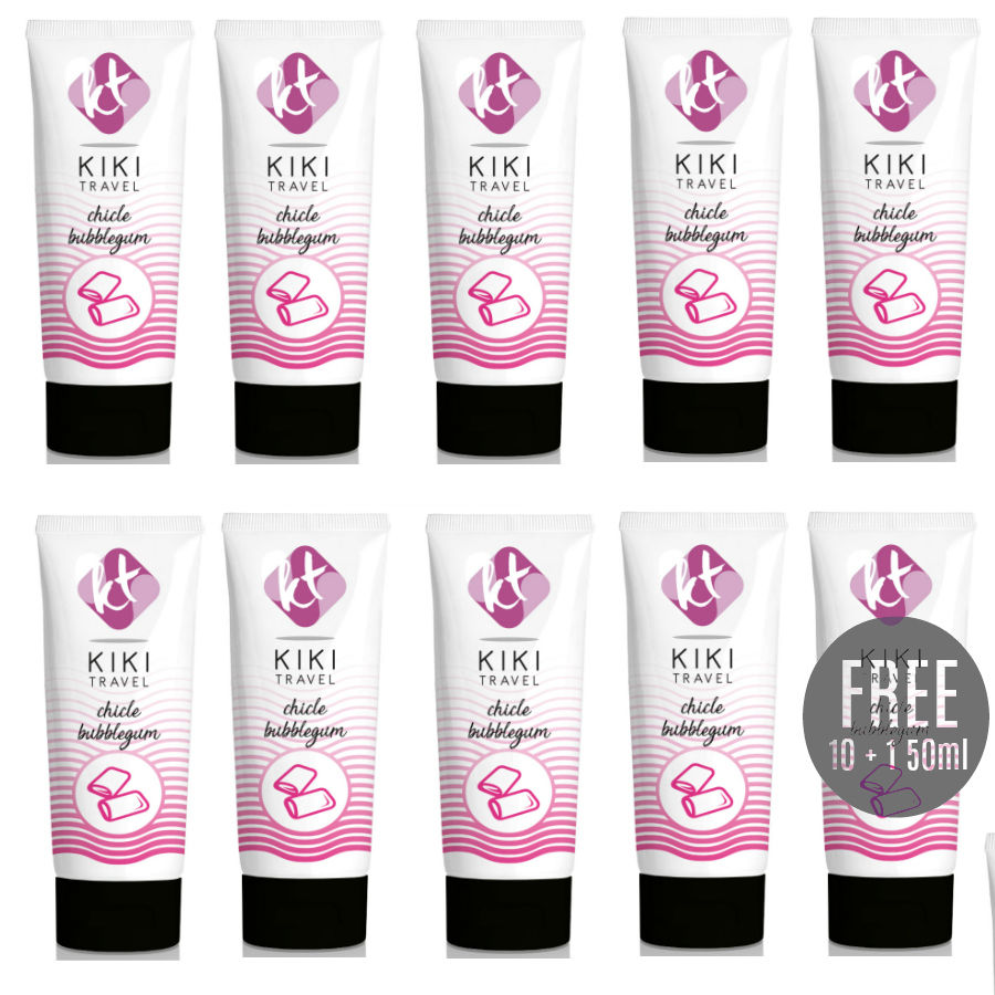 KIKÍ TRAVEL - GUM FLAVOR LUBRICANT 50ML 10 + 1 FREE - Amore24