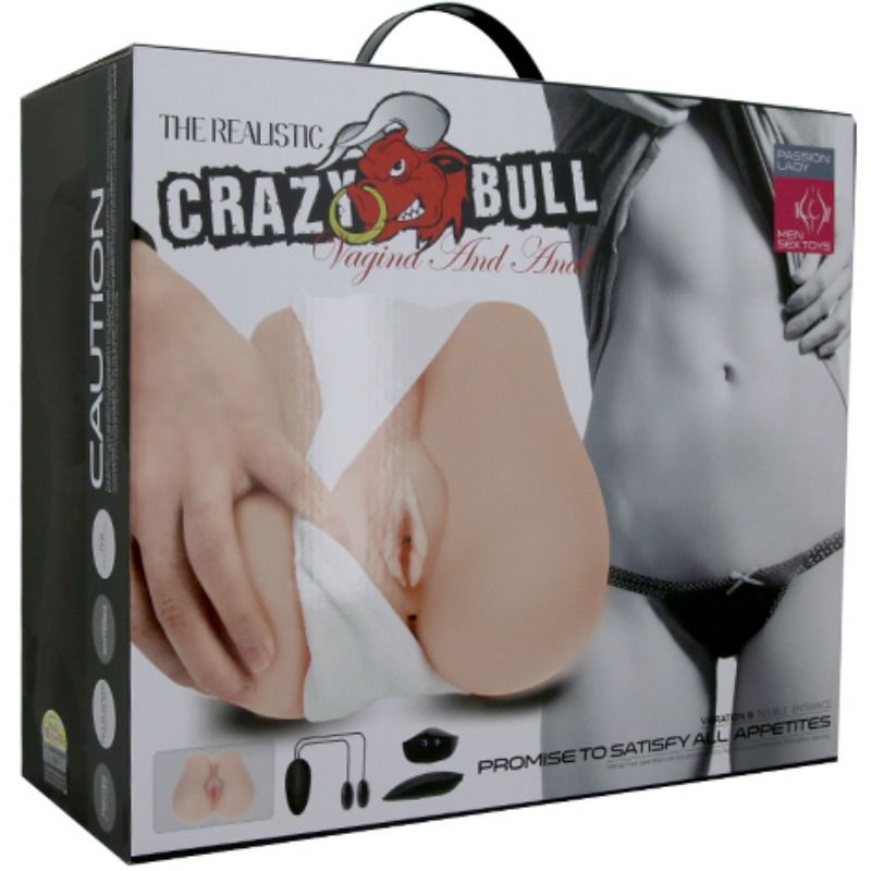 CRAZY BULL - REALISTIC VAGINA AND ANUS WITH VIBRATION POSITION 3 - Amore24