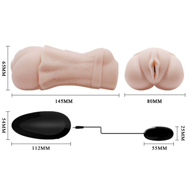 CRAZY BULL - WATER SKIN VAGINA MASTURBADOR WITH VIBRATING BULLET 2 - Amore24