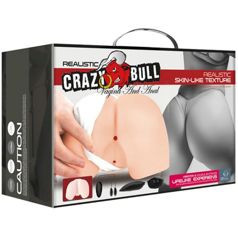 CRAZY BULL - REALISTIC VAGINA AND ANUS WITH VIBRATION POSITION 4 - Amore24