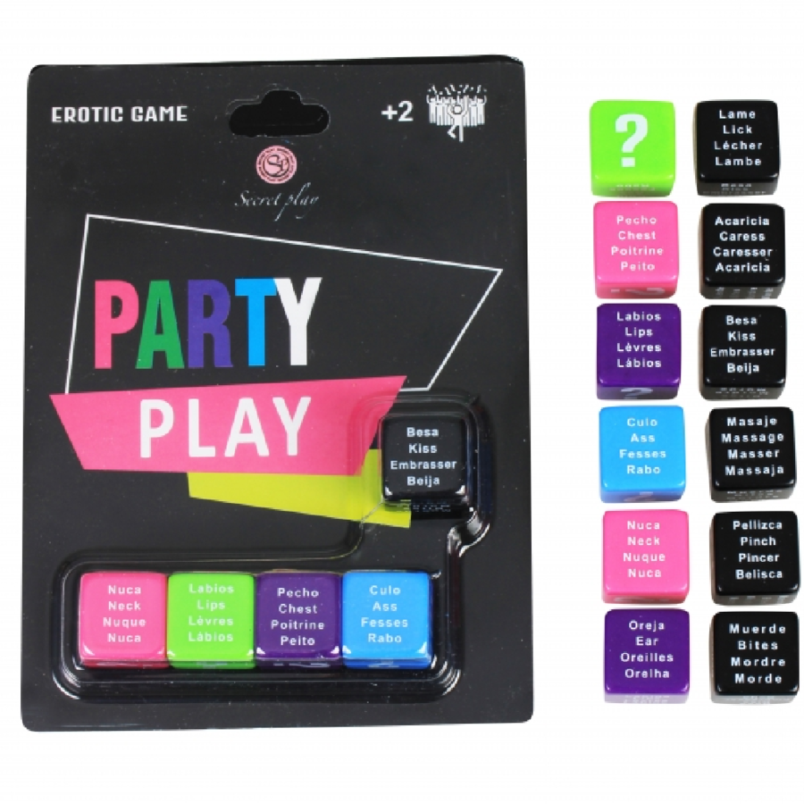 SECRETPLAY - GAME PARTY PLAY 5 DICE (ES/PT/EN/FR) - Amore24
