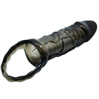 BAILE - PENIS EXTENDER COVER WITH STRAP FOR TESTICLES BLACK 13.5 CM - Amore24