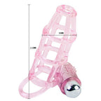 BAILE - SWEET 10 RHYTHMS SILICONE COVER AND RING FOR THE PINK PENIS - Amore24