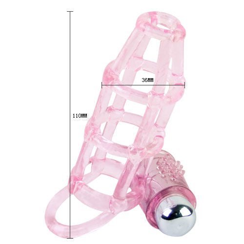 BAILE - SWEET 10 RHYTHMS SILICONE COVER AND RING FOR THE PINK PENIS - Amore24