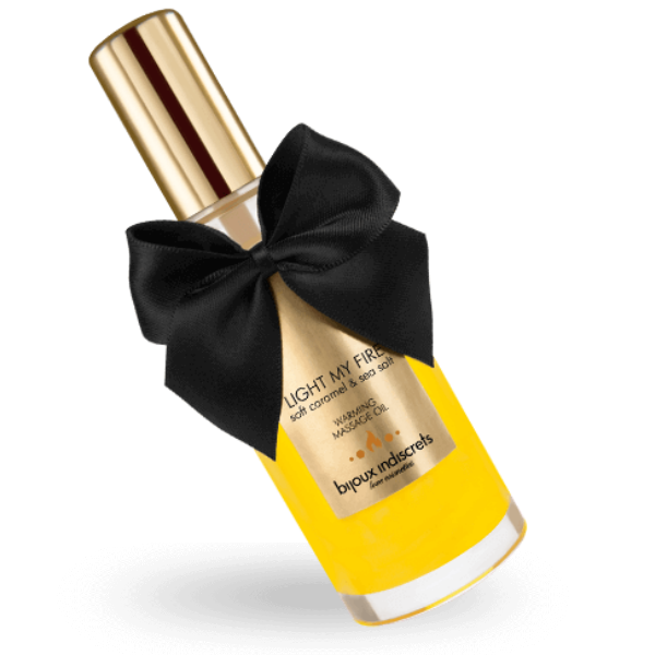 BIJOUX - MASSAGE OIL HEAT EFFECT CARAMEL AROMA - Amore24