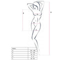 PASSION - WOMAN BS025 BODYSTOCKING WHITE DRESS STYLE ONE SIZE - Amore24