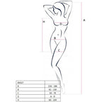 PASSION - WOMAN BS027 BLACK DRESS STYLE BODYSTOCKING ONE SIZE - Amore24