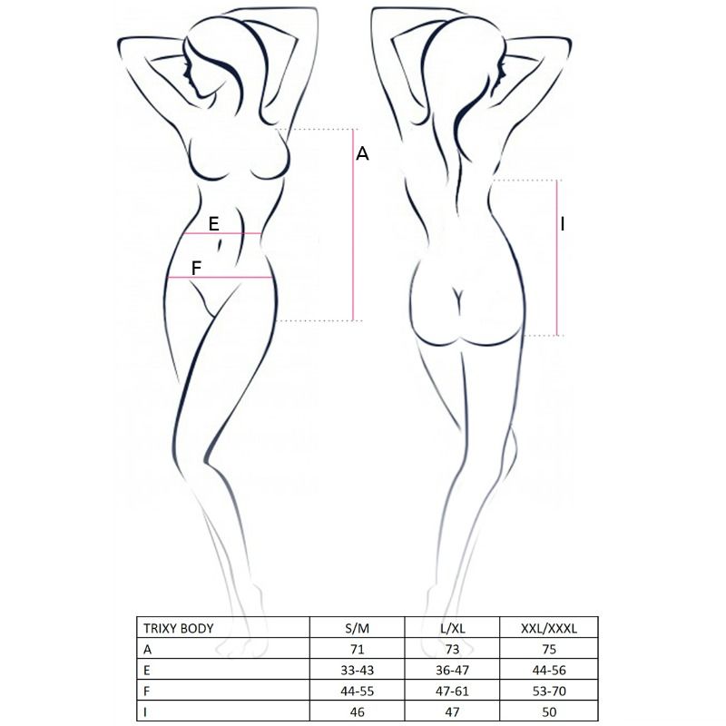 PASSION - WOMAN TRIXY TEDDY BLACK SIZE L/XL - Amore24