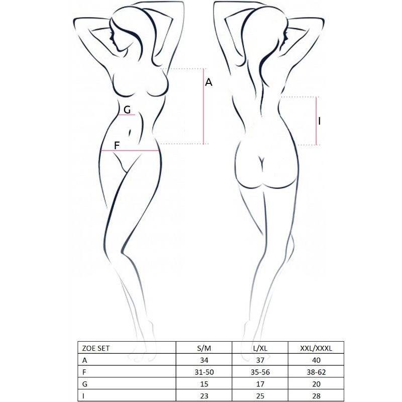 PASSION - WOMAN ZOE SET SIZE L/XL - Amore24
