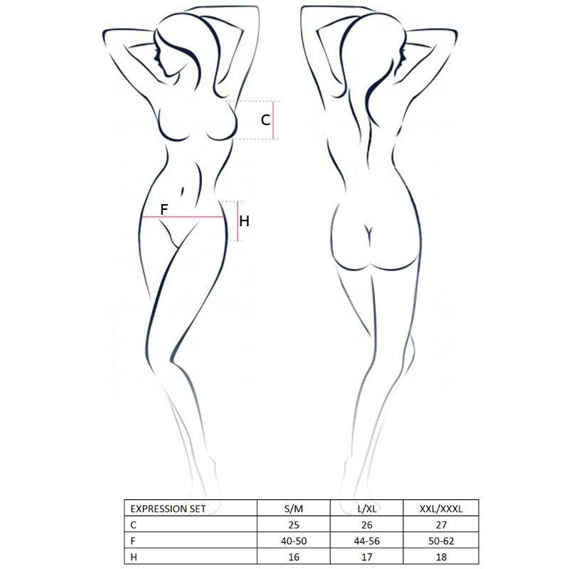 PASSION - WOMAN EXPRESSION SET SIZE L/XL FETISH - Amore24